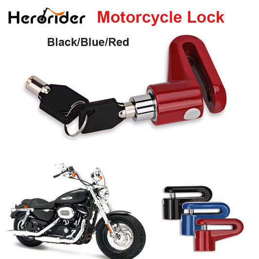 Motorcycle Sturdy Wheel Disc Brake Lock Security anti Thief Alarm Motorcycl anti Theft Disk Disc Brake Rotor Lock
