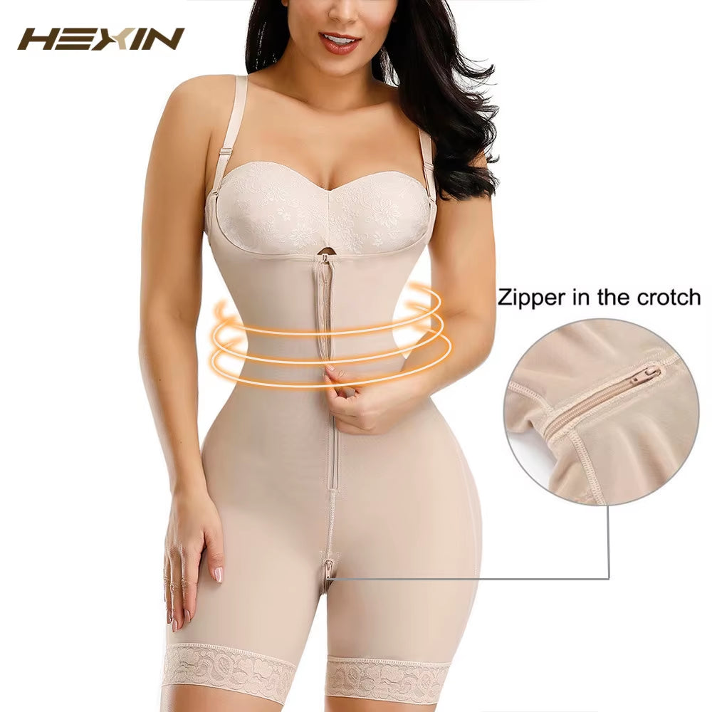 Colombianas Reductora Waist Trainer Body Shaper Tummy Slimming Flat Belly Postpartum Girdle Push up Butt Lifter Shapewear