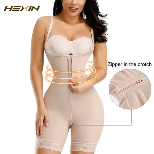 Colombianas Reductora Waist Trainer Body Shaper Tummy Slimming Flat Belly Postpartum Girdle Push up Butt Lifter Shapewear
