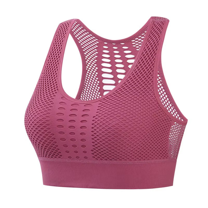 Hot Fitness Women'S T-Shirts Workout Sports Bra Yoga Vest Backless Solid Quick Dry Running Gym Sport Bra Yoga Shirts Tank Top