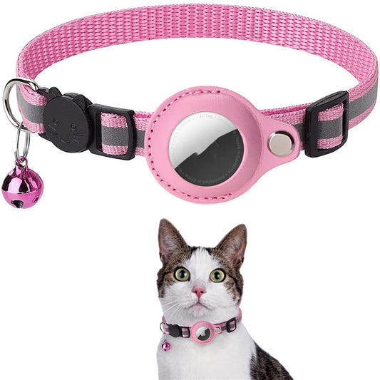 Pet Collar with Bell Airtag Reflective Collar