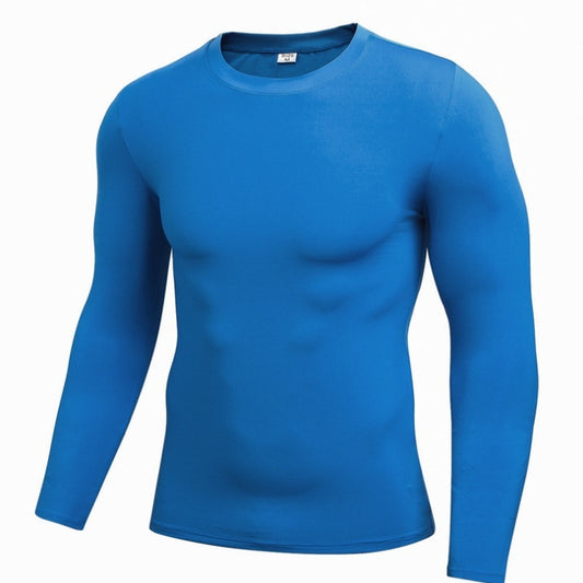 Men'S Blank Long Sleeve Compression Top