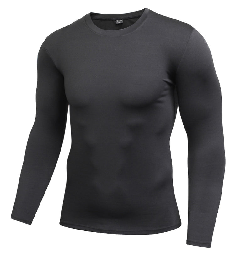 Men'S Blank Long Sleeve Compression Top