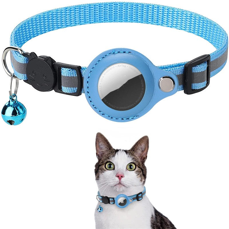 Pet Collar with Bell Airtag Reflective Collar