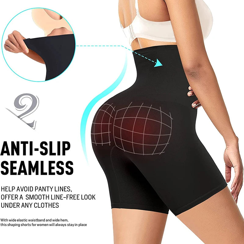 High Waisted Body Shaper Shorts Shapewear for Women Tummy Control Thigh Slimming Waist Trainer Butt Lifter Shaping Briefs Panty